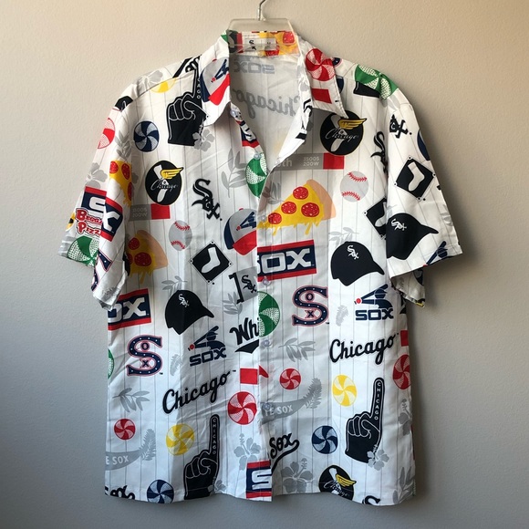 white sox button down shirt